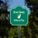 Drive Slowly Kitties At Play Aluminum Sign (Non Reflective)