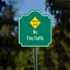 Dead End No Thru Traffic Aluminum Sign (Non Reflective)