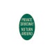Private Driveway No Turn Around Oval Aluminum Sign (HIP Reflective)