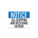 Warehouse Shipping Receiving Decal (Non Reflective)