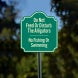 No Fishing Or Swimming Aluminum Sign (Non Reflective)