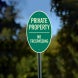 Oval No Trespassing Aluminum Sign (Non Reflective)