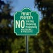 No Soliciting Trespassing Proselytizing Aluminum Sign (Non Reflective)