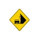 Falling Rocks Snow Or Ice Ahead Aluminum Sign (Non Reflective)