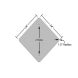 Falling Rocks Snow Or Ice Ahead Aluminum Sign (Non Reflective)