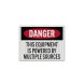 Equipment Powered By Multi Sources Decal (EGR Reflective)