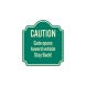 Gate Opens Towards Vehicle Stay Back Aluminum Sign (Non Reflective)