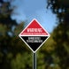 Radio Frequency Radiation Hazard Aluminum Sign (Non Reflective)