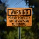 OSHA No Trespassing Aluminum Sign (Non Reflective)