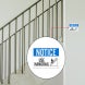 OSHA Notice Use Handrail Aluminum Sign (Non Reflective)