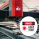 OSHA Laser Beam Aluminum Sign (Non Reflective)
