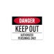 Osh Authorized Personnel Only Aluminum Sign (Non Reflective)