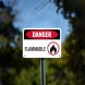 OSHA Flammable Aluminum Sign (Non Reflective)