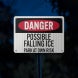 Falling Ice, Park At Own Risk Aluminum Sign (EGR Reflective)