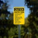 OSHA Avoid Skin Or Eye Contact Aluminum Sign (Non Reflective)