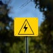 Electric Symbol Aluminum Sign (Non Reflective)