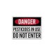 Pesticides In Use Do Not Enter Decal (EGR Reflective)