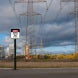 Overhead Power Line Watch Clearance Aluminum Sign (Non Reflective)