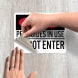 Pesticides In Use Do Not Enter Decal (Non Reflective)