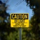 UV Light Do Not Look Directly At Light Aluminum Sign (Non Reflective)