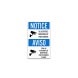 Bilingual OSHA Notice Video Surveillance Aluminum Sign (Non Reflective)
