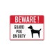 Beware Of Dog Breed Aluminum Sign (Non Reflective)