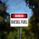OSHA Diesel Fuel Aluminum Sign (Non Reflective)