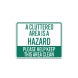 A Cluttered Area Is A Hazard Aluminum Sign (Non Reflective)