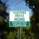 A Cluttered Area Is A Hazard Aluminum Sign (Non Reflective)