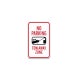 No Parking Tow Away Zone Aluminum Sign (Non Reflective)
