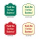 Thank You For Your Business Aluminum Sign (Non Reflective)