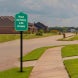 Please No Parking In Driveway Aluminum Sign (Non Reflective)