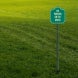 No Parking On The Grass Aluminum Sign (Non Reflective)