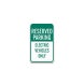 Reserved Parking Electric Vehicles Only Aluminum Sign (Non Reflective)