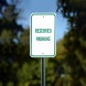 Reserved Parking Spot Aluminum Sign (Non Reflective)