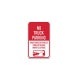 No Truck Parking Aluminum Sign (Non Reflective)