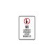 No Alcoholic Beverages In This Parking Lot Aluminum Sign (Non Reflective)