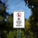 No Alcoholic Beverages In This Parking Lot Aluminum Sign (Non Reflective)