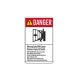 ANSI Moving Gate Will Cause Serious Injury Aluminum Sign (Non Reflective)