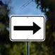 One Direction Arrow Aluminum Sign (Non Reflective)