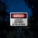 Lock Out Equipment Before Entering Aluminum Sign (EGR Reflective)