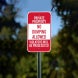 No Dumping Allowed Aluminum Sign (Non Reflective)