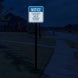Children Must Be Accompanied Adult Aluminum Sign (EGR Reflective)