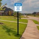 Children Must Be Accompanied Adult Aluminum Sign (Non Reflective)
