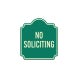 No Soliciting Aluminum Sign (Non Reflective)