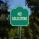 No Soliciting Aluminum Sign (Non Reflective)