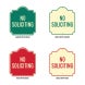No Soliciting Aluminum Sign (Non Reflective)