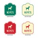 No Pets Symbol Aluminum Sign (Non Reflective)