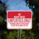 Authorized Employees Only Aluminum Sign (Non Reflective)