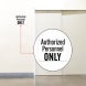 Authorized Personnel Only Aluminum Sign (Non Reflective)